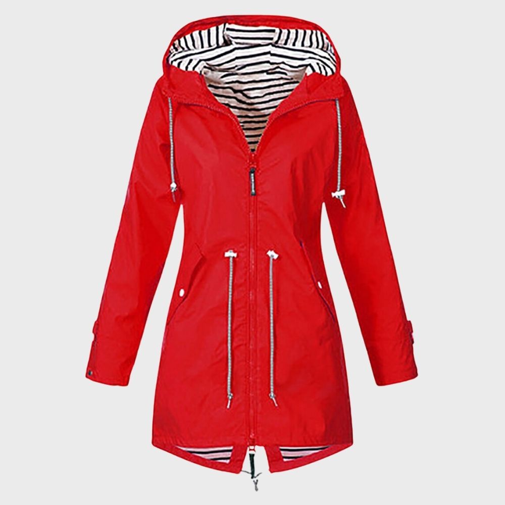 Erika | Imperméable Long à Capuche pour Femme - Image 4