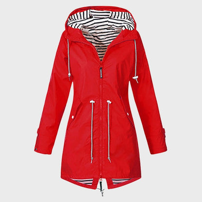 Erika | Imperméable Long à Capuche pour Femme - Image 4