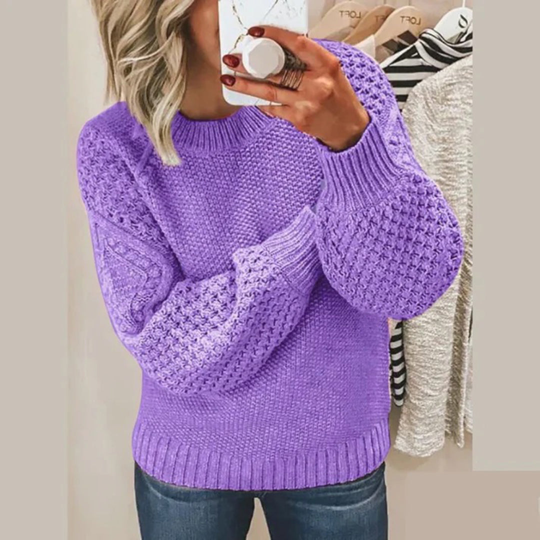 Pascale | Pull en Tricot Femme Manches Ballon - Image 5
