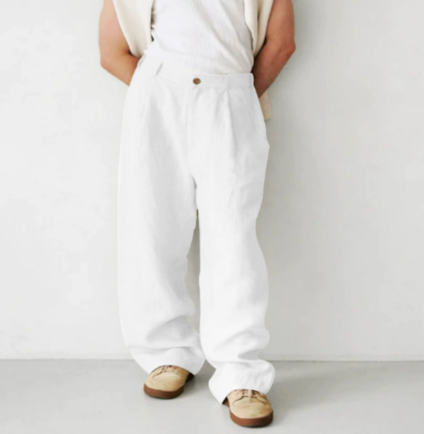 Raoul | Pantalon pour homme - Confortable mélange de coton et de lin pour une coupe décontractée