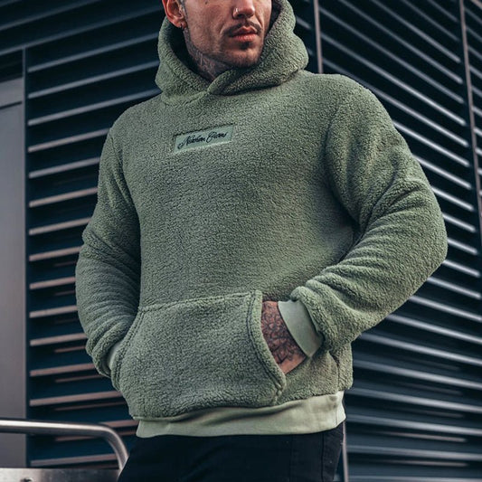 Sandro | Pull à Capuche Sherpa Homme - Image 1