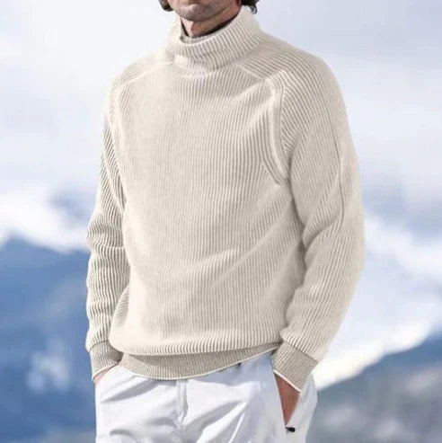 Robin | Pull à col roulé côtelé pour homme - Image 4