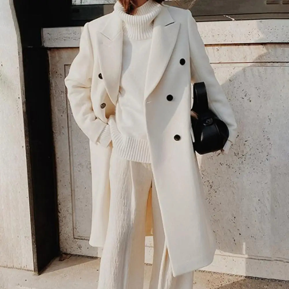 Céleste | Manteau Long Croisé Femme - Image 3