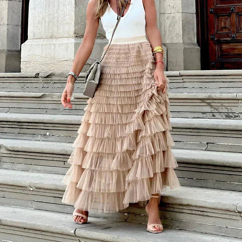 Estelle | Jupe midi en tulle pour femmes - Image 2