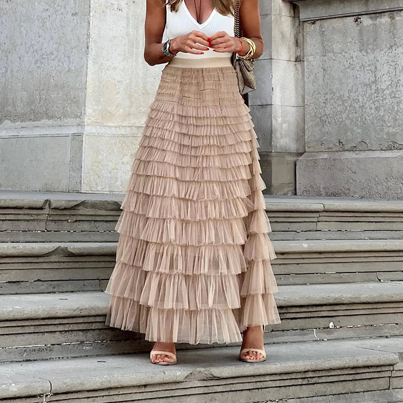 Estelle | Jupe midi en tulle pour femmes - Image 1