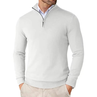 Thierry | Pull Homme Col Montant Zippé au Quart - Image 4