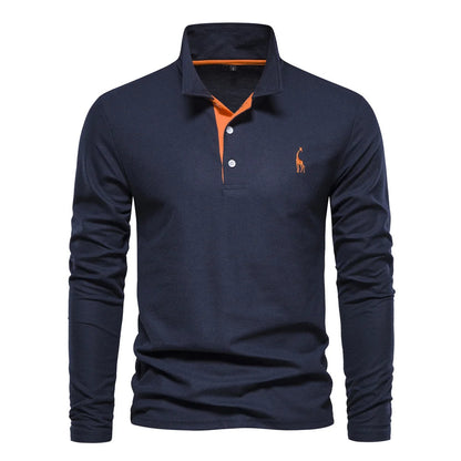 Loucas | Polo à Manches Longues Boutonné pour Homme - Image 8