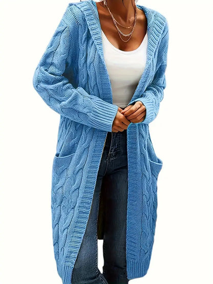 Alyssa | Cardigan Long à Capuche pour Femme - Image 12