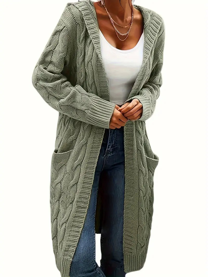 Alyssa | Cardigan Long à Capuche pour Femme - Image 4