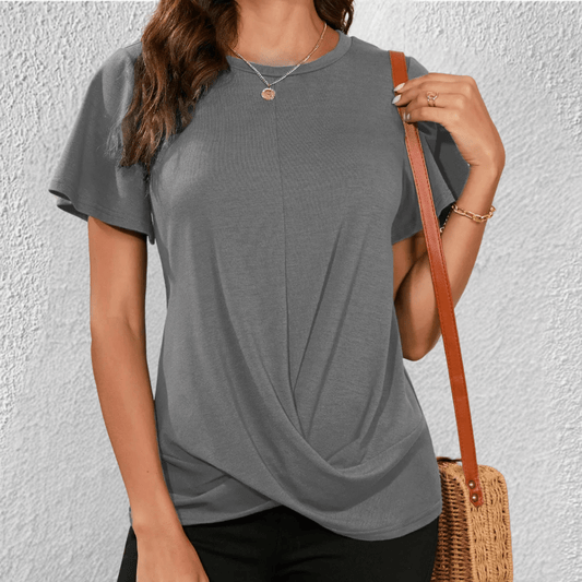 Image of Aase | Dame Twist Front Strikket Top
