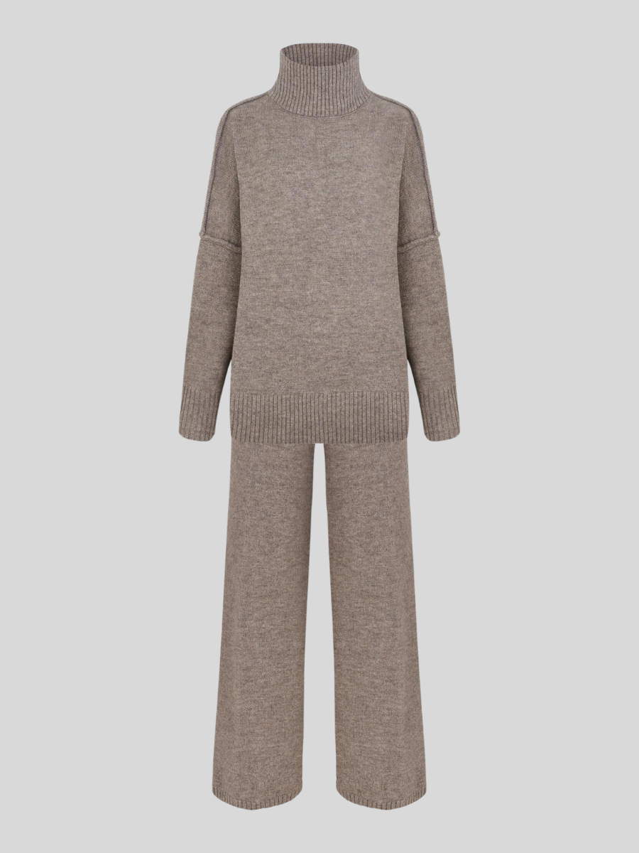 Romy | Ensemble Pantalon et Col Roulé Oversize Femme - Image 4