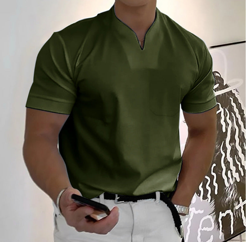 Image of Adrian | Herre Grandad Krave Casual T-shirt