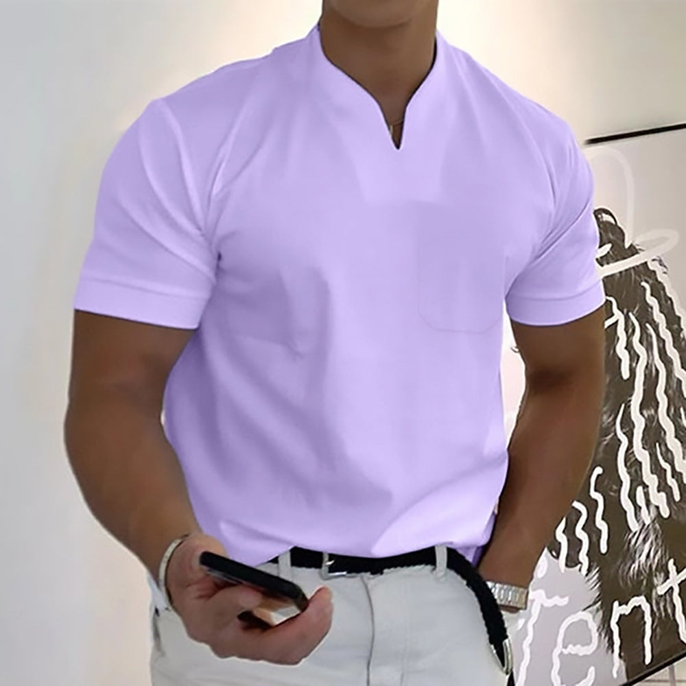 Image of Adrian | Herre Grandad Krave Casual T-shirt