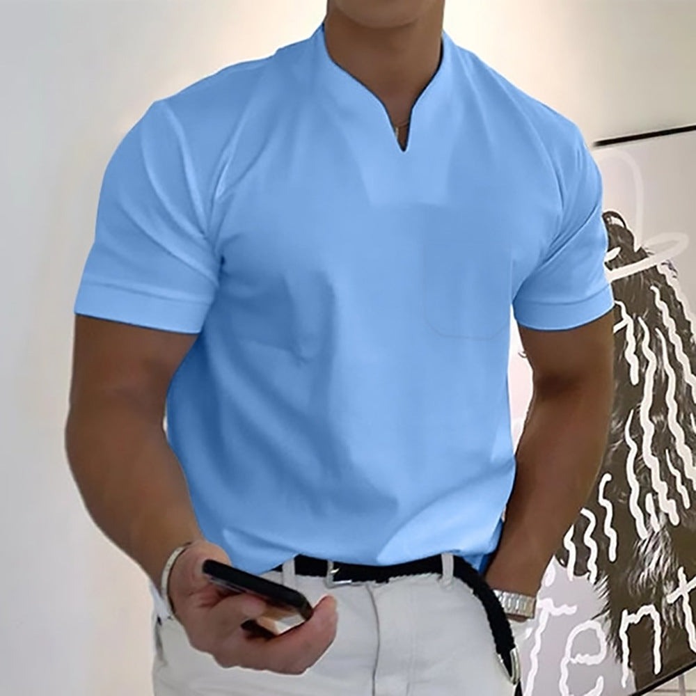 Image of Adrian | Herre Grandad Krave Casual T-shirt