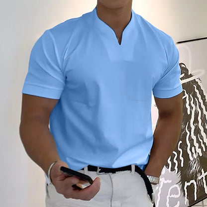 Image of Adrian | Herre Grandad Krave Casual T-shirt