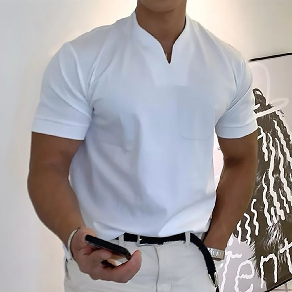 Image of Adrian | Herre Grandad Krave Casual T-shirt