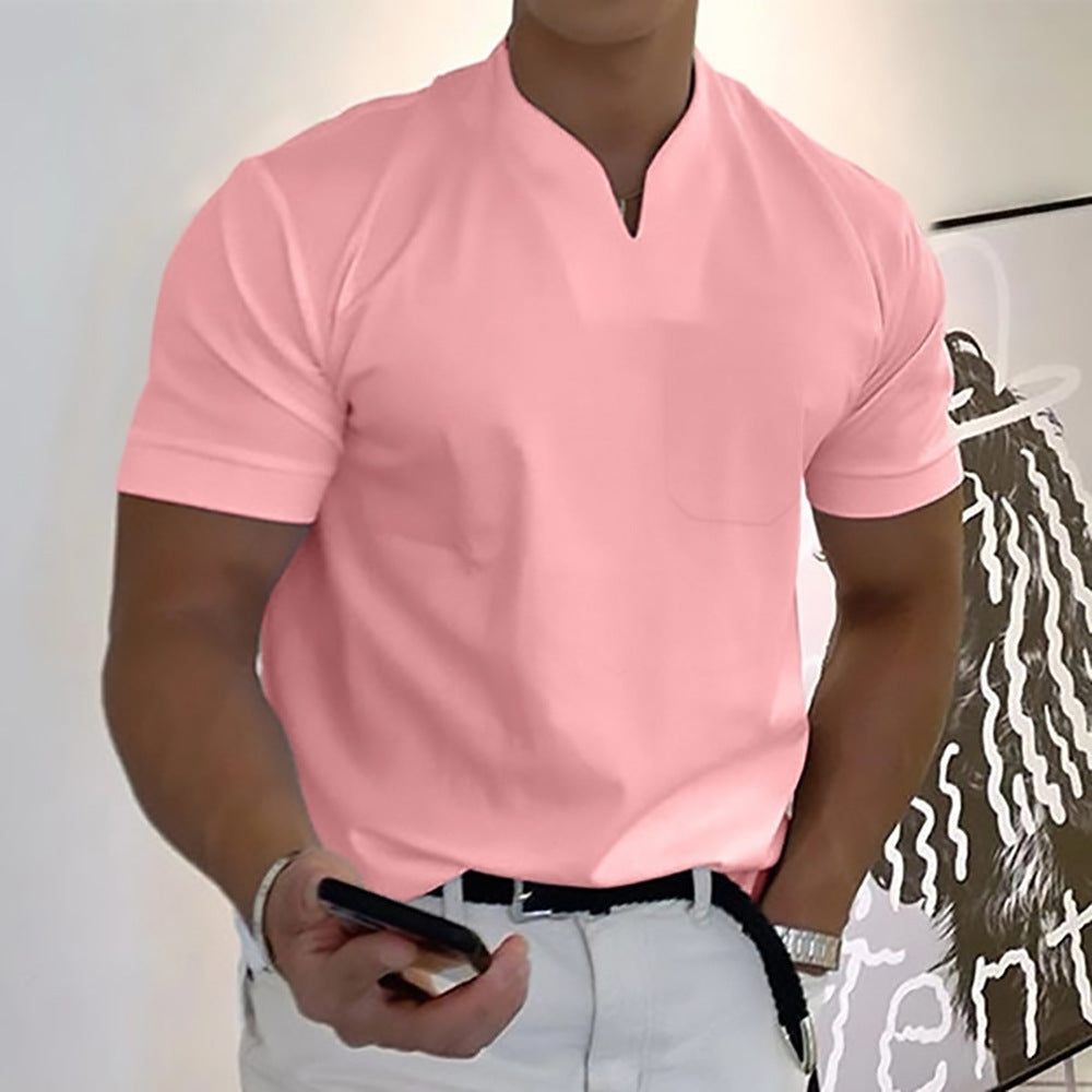 Image of Adrian | Herre Grandad Krave Casual T-shirt