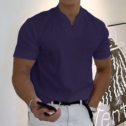 Image of Adrian | Herre Grandad Krave Casual T-shirt