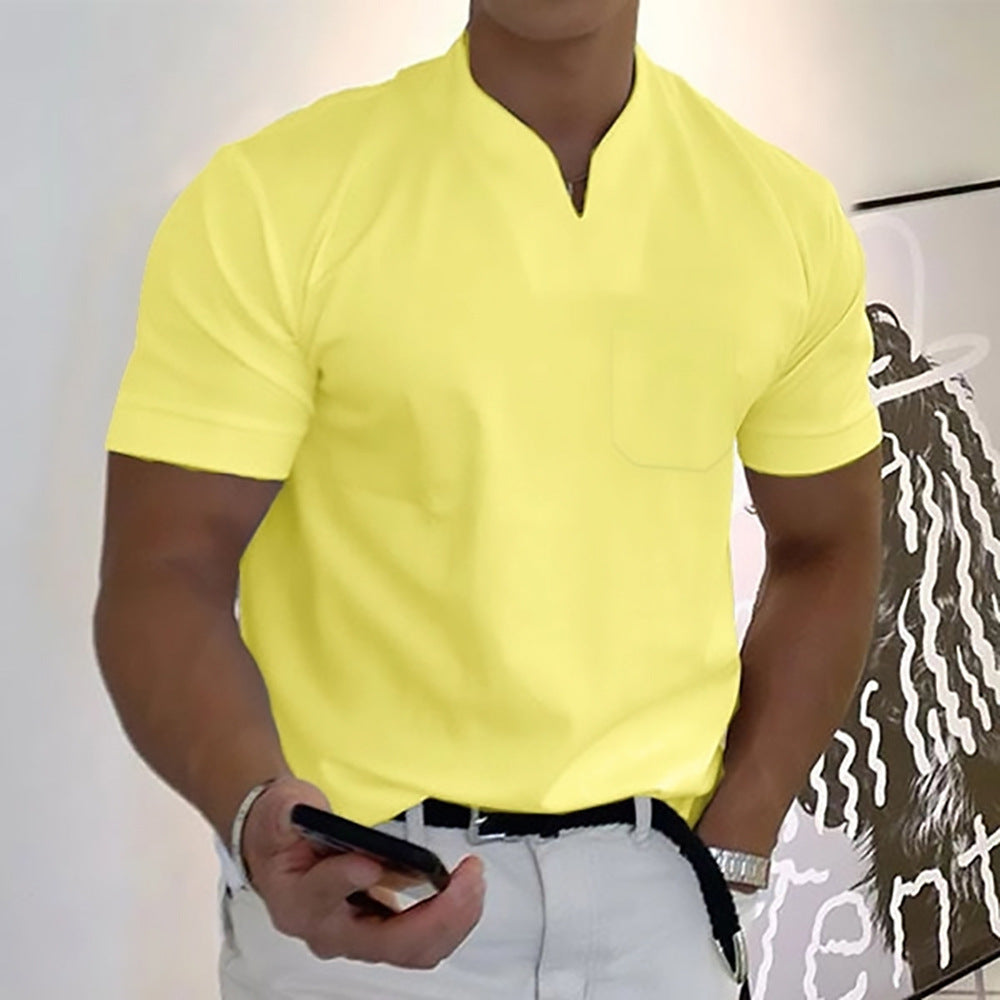 Image of Adrian | Herre Grandad Krave Casual T-shirt