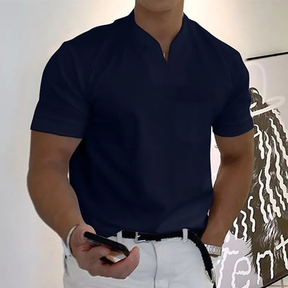 Image of Adrian | Herre Grandad Krave Casual T-shirt