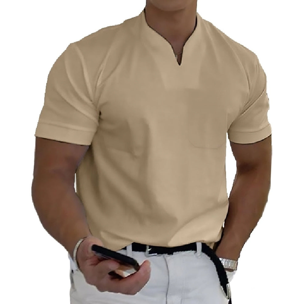 Image of Adrian | Herre Grandad Krave Casual T-shirt