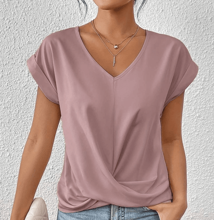 Image of Agnes | Dame Top med Twist foran