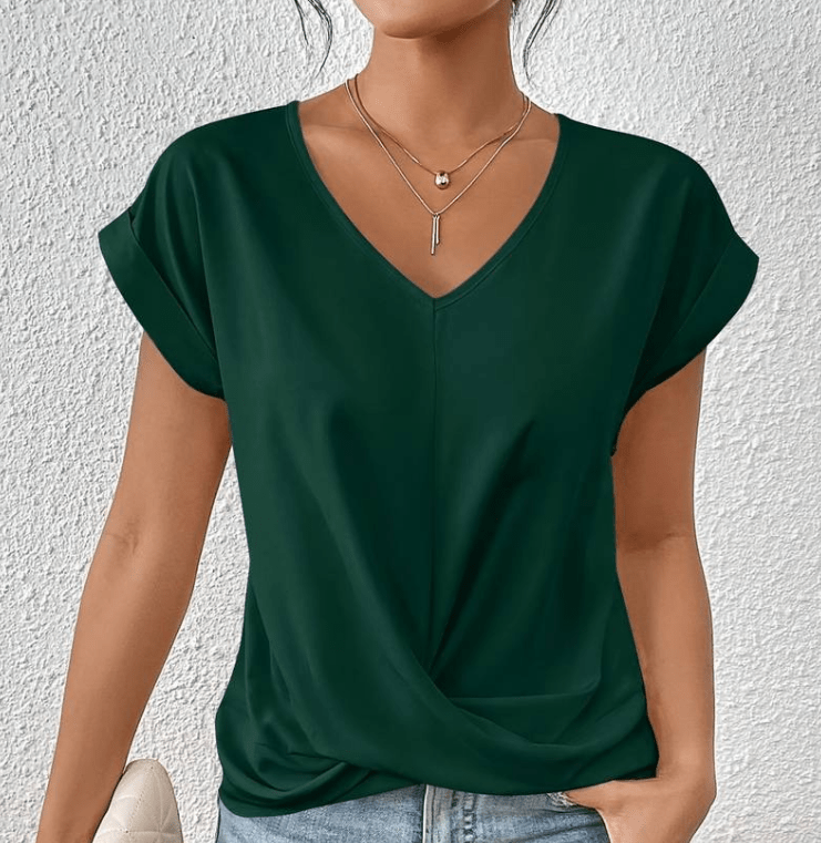 Image of Agnes | Dame Top med Twist foran