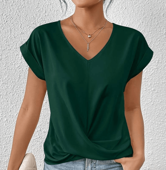 Image of Agnes | Dame Top med Twist foran