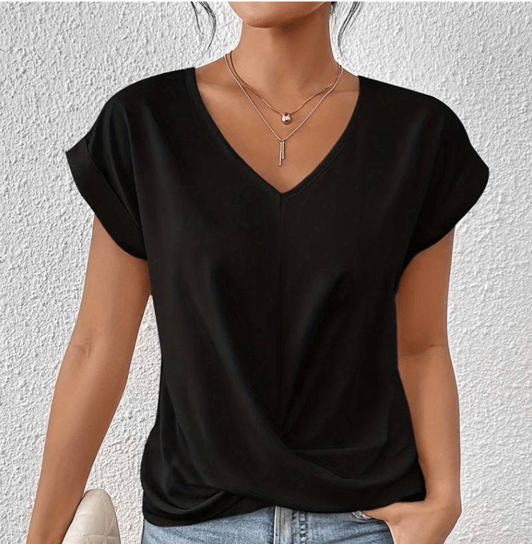 Image of Agnes | Dame Top med Twist foran