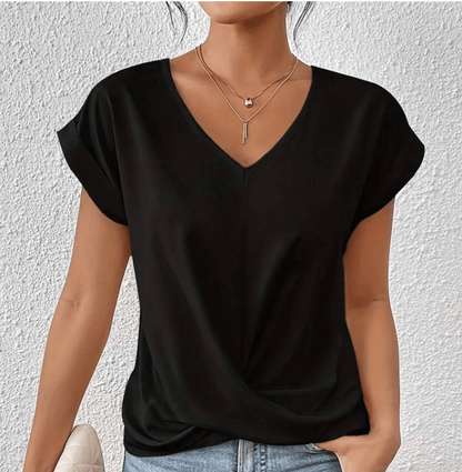 Image of Agnes | Dame Top med Twist foran