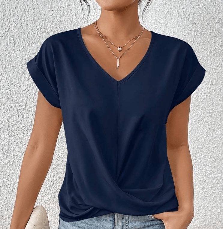 Image of Agnes | Dame Top med Twist foran