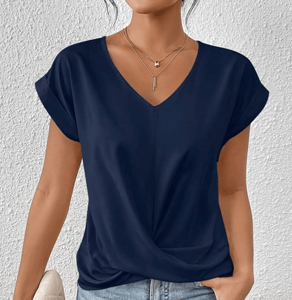 Image of Agnes | Dame Top med Twist foran