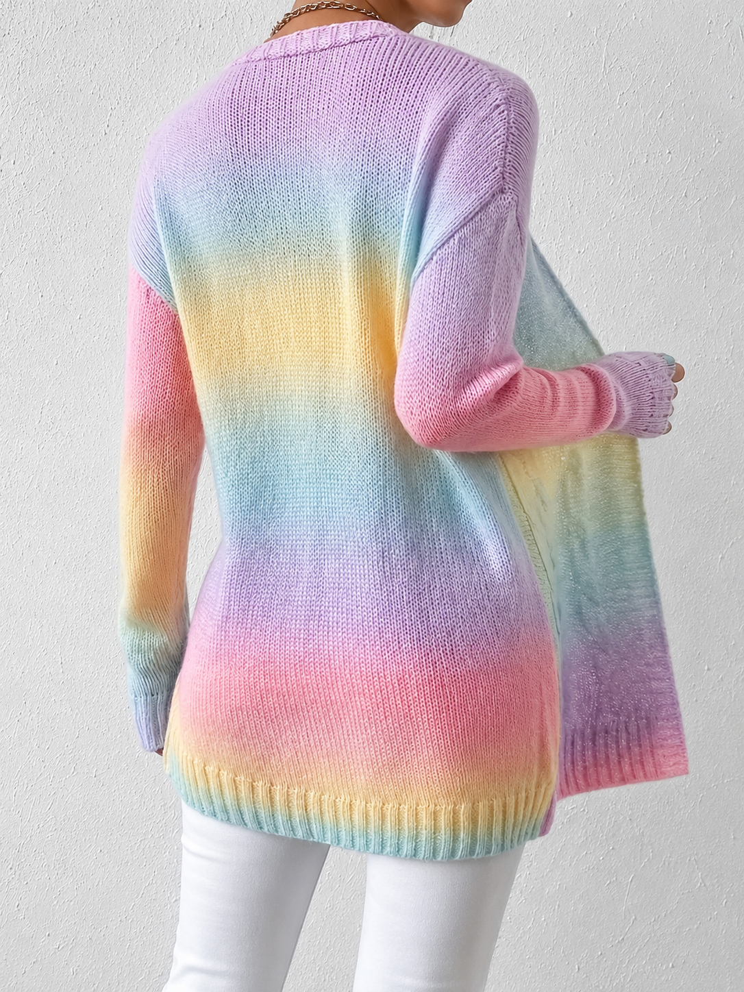 Agnes | Dame Kabelstrikket Åben Cardigan - Image 1