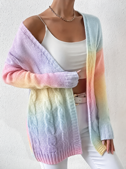 Agnes | Dame Kabelstrikket Åben Cardigan - Image 1