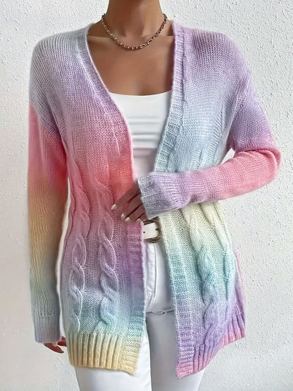 Agnes | Dame Kabelstrikket Åben Cardigan - Image 2