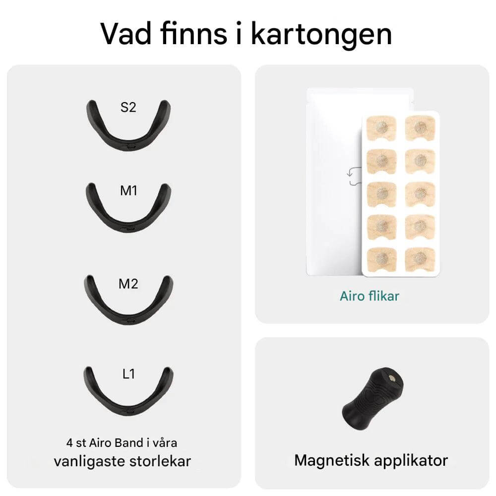 Airo Magnetisk Næseklips Sæt - Den Nye Standard for Åndedræt