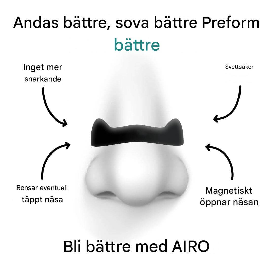 Airo Magnetisk Næseklips Sæt - Den Nye Standard for Åndedræt