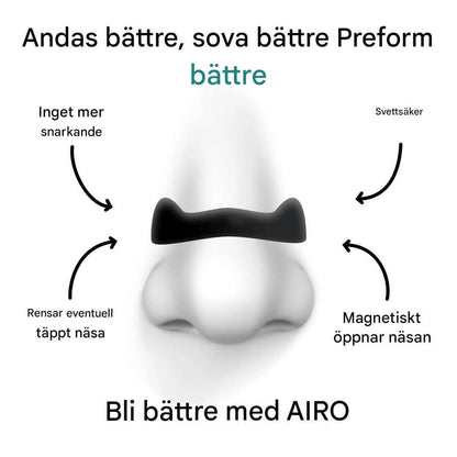 Airo Magnetisk Næseklips Sæt - Den Nye Standard for Åndedræt