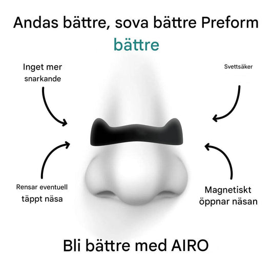Airo Magnetisk Næseklips Sæt - Den Nye Standard for Åndedræt