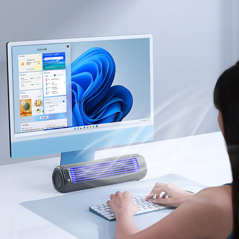 AirWave – Bærbar Genopladelig Aircondition med 12 Timers Batterilevetid