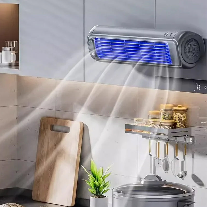 AirWave – Bærbar Genopladelig Aircondition med 12 Timers Batterilevetid
