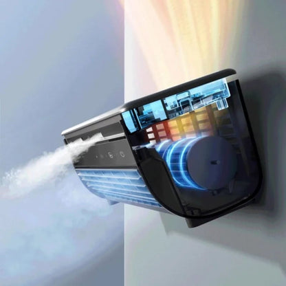 AirWave – Bærbar Genopladelig Aircondition med 12 Timers Batterilevetid