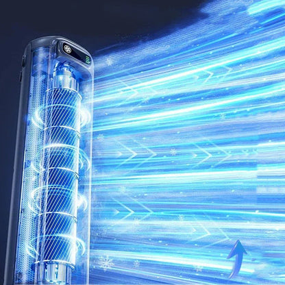 AirWave – Bærbar Genopladelig Aircondition med 12 Timers Batterilevetid