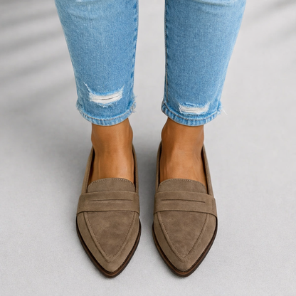 Image of Anna | Dame Pointy Tå Slip-On Loafers