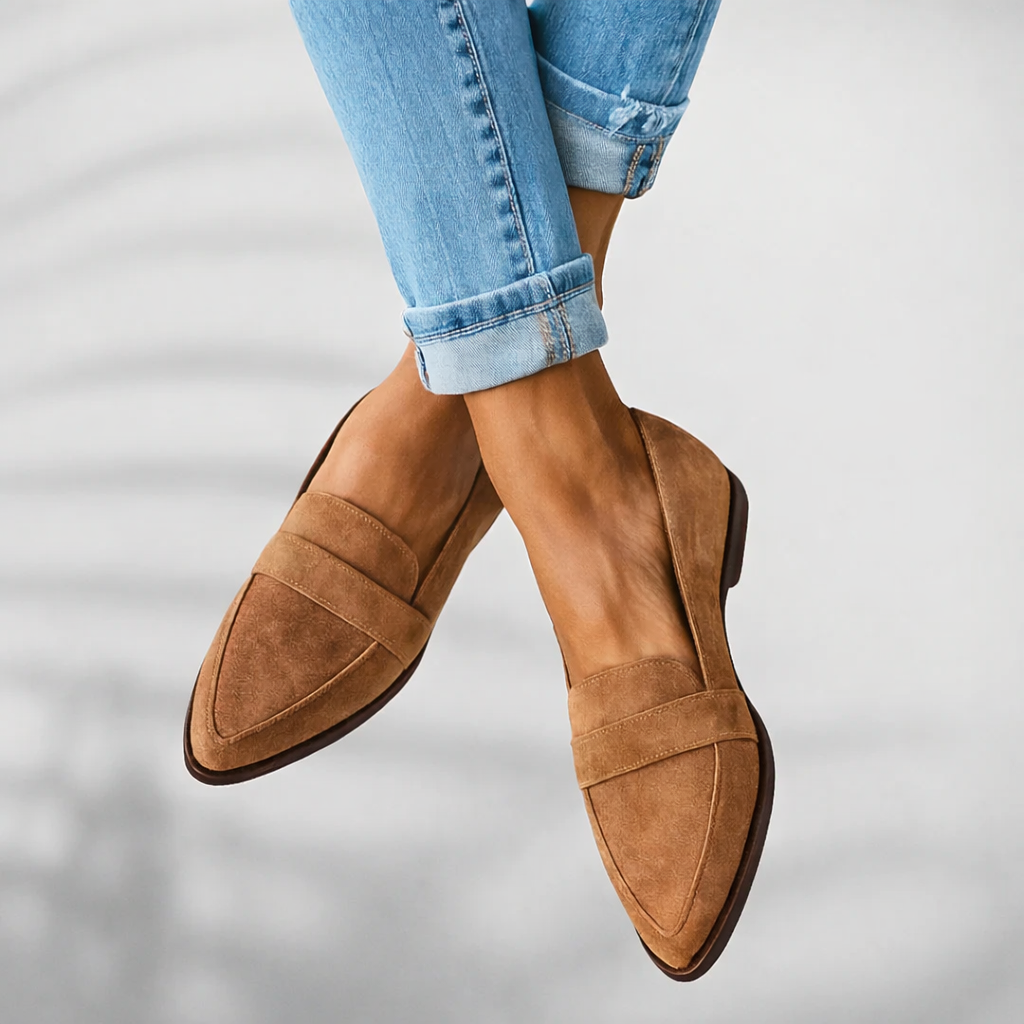 Image of Anna | Dame Pointy Tå Slip-On Loafers