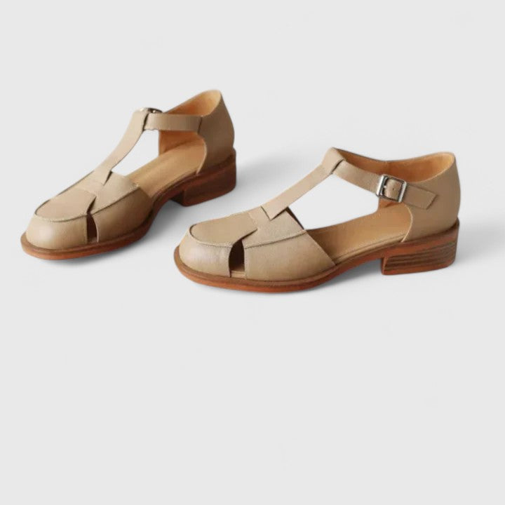 Image of Annamarie | Dame T-Rem Sandaler med Blokhæl