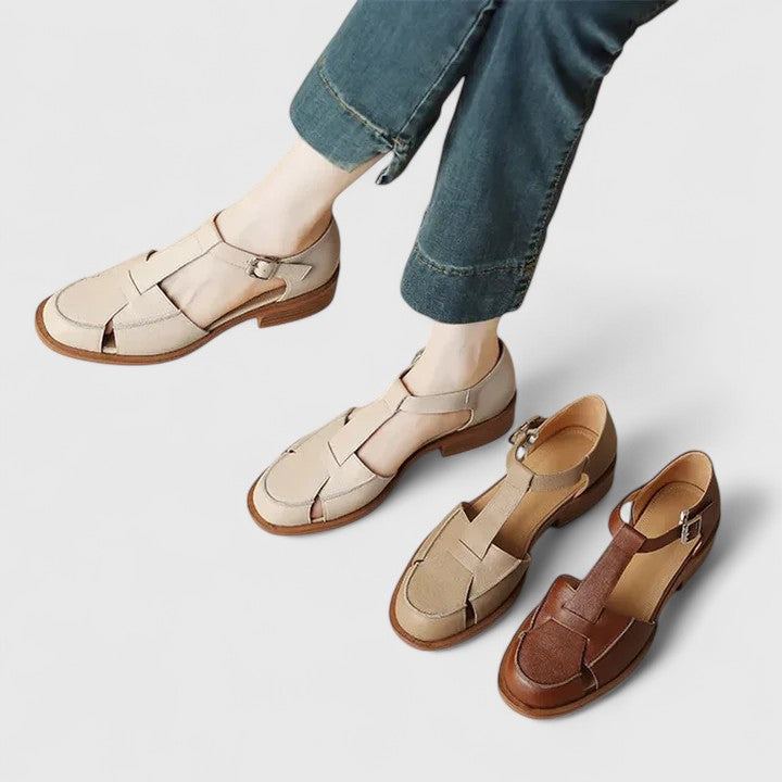 Image of Annamarie | Dame T-Rem Sandaler med Blokhæl