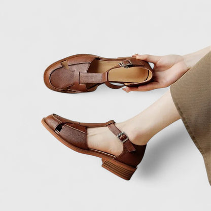 Image of Annamarie | Dame T-Rem Sandaler med Blokhæl