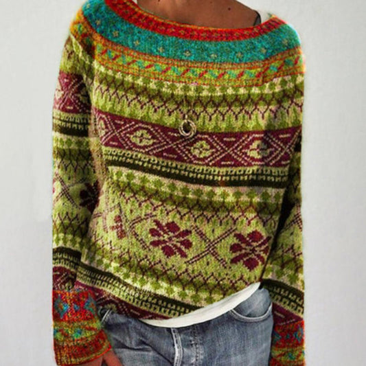 Anne™ - Vinter Vintage Strik Sweater
