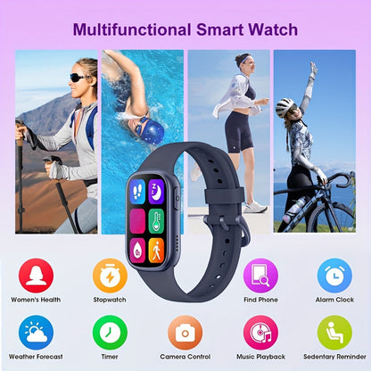 AquaFit Vandtæt Smartwatch – Lang Batterilevetid Fitness Tracker til Aktive Livsstile